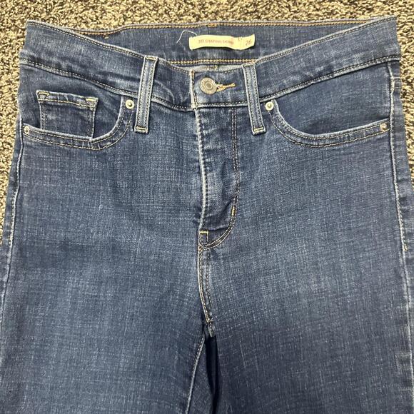 Levi's 311 Jeans Womens 26 Blue‎ Shaping Skinny Medium Wash Denim 27x29 - Picture 2 of 10